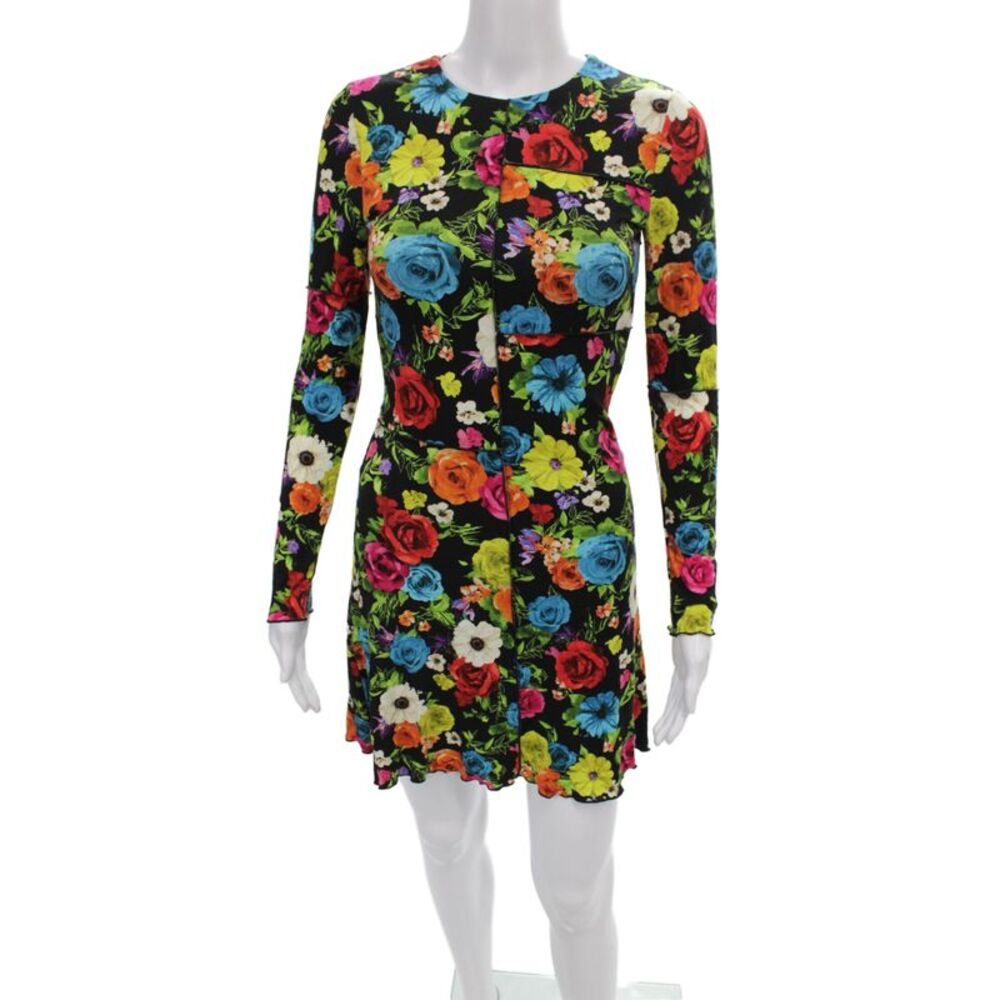 Alice + Olivia Women Bodycon Mini Dress Floral Multi Size 2